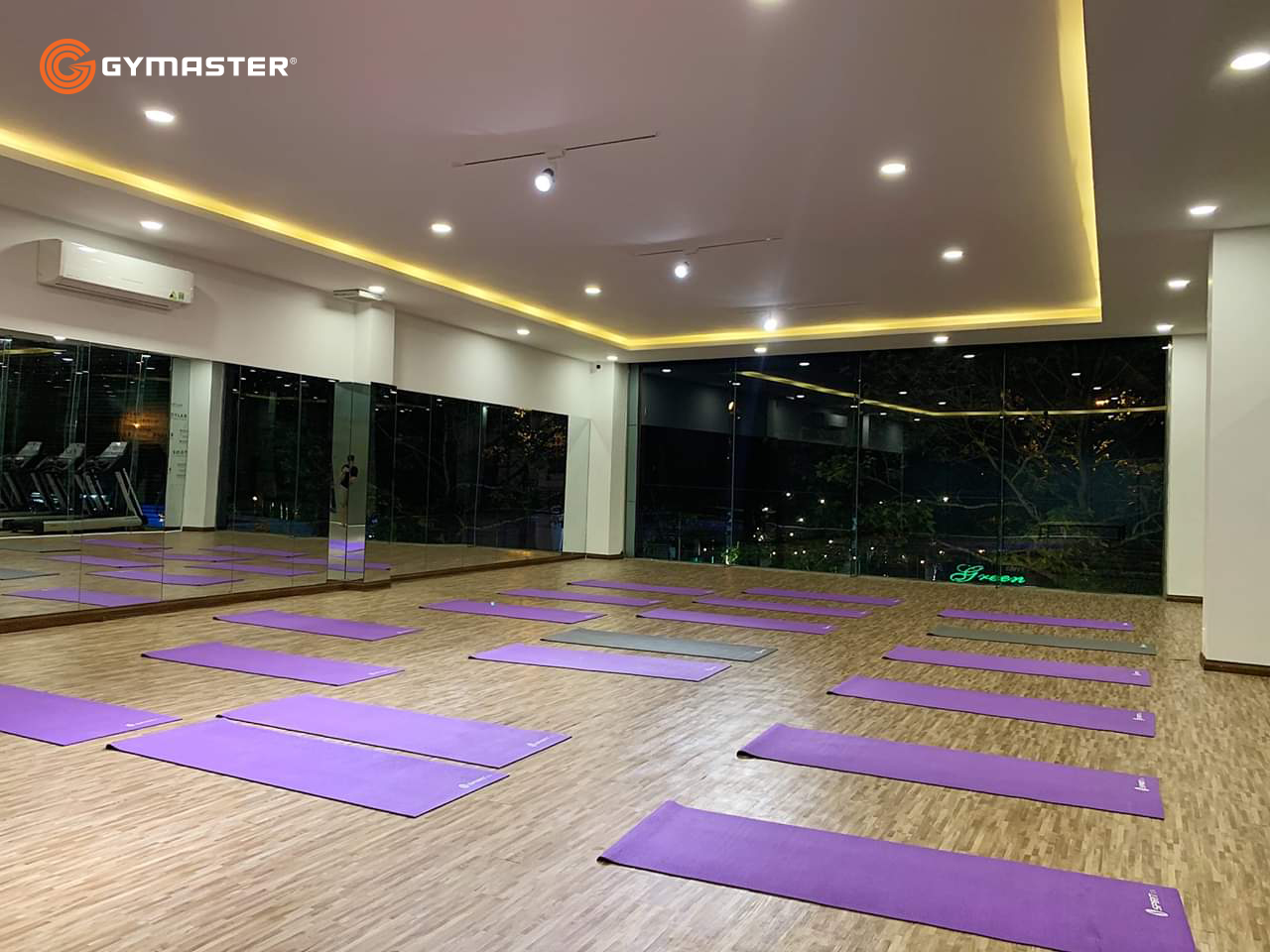 setup phòng gym gymaster bodylab thảm yoga