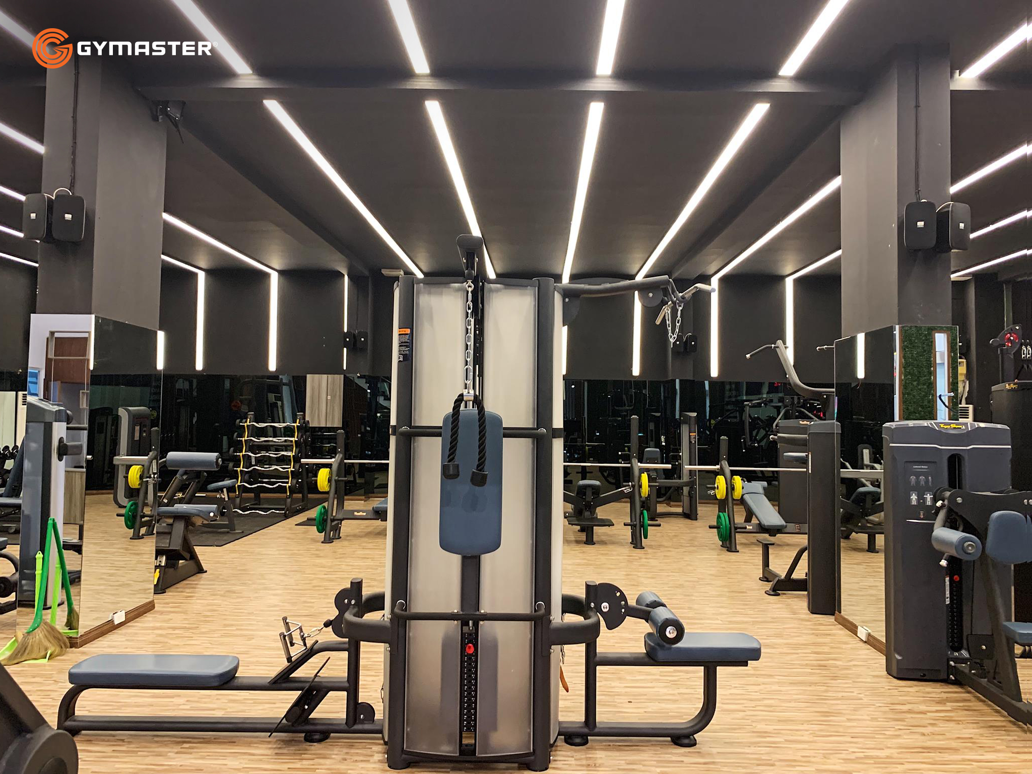 setup phòng gym gymaster bodylab giàn tạ đa năng