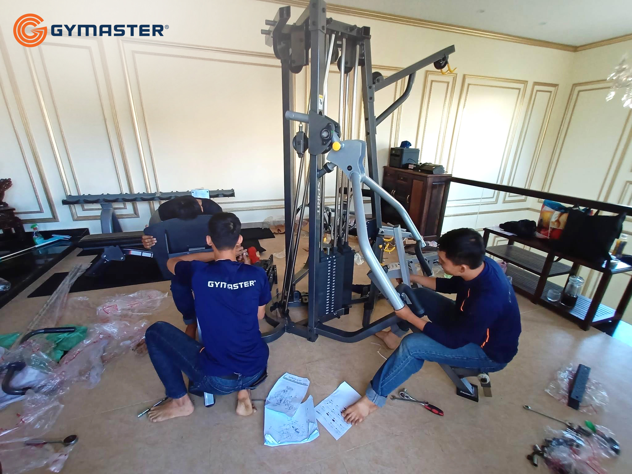 setup phòng gym gymaster home gym đà lạt máy tập đa năng