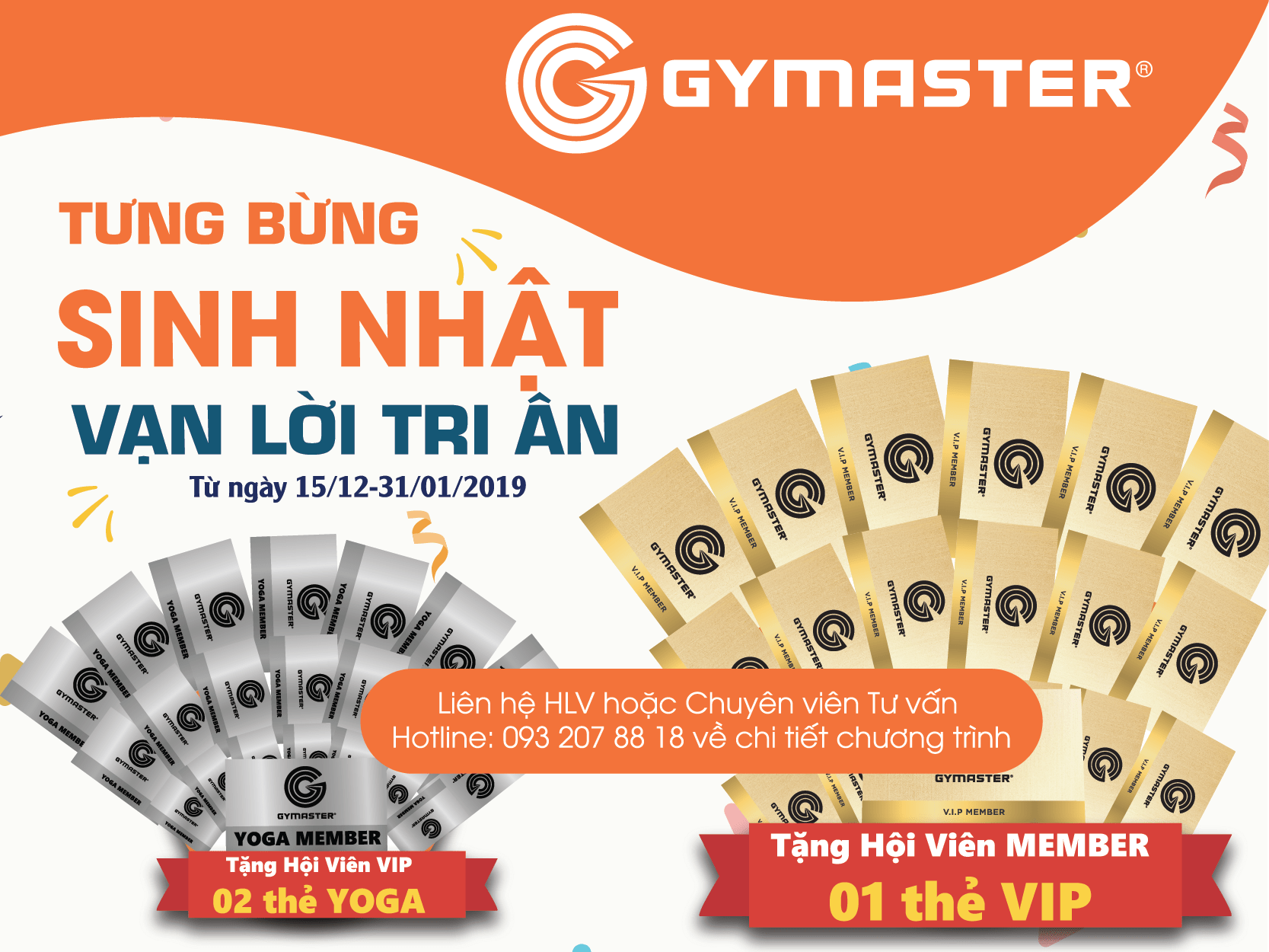 Tưng Bừng Sinh Nhật Vạn Lời Tri Ân tại Gymaster 1