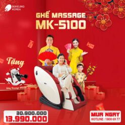 Ghế Massage Buheung MK-5100 ( Tặng súng massage MK-330 + chai vệ sinh da )