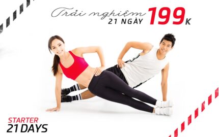 TRẢI NGHIỆM TOÀN DIỆN 21 NGÀY CHỈ 199K TẠI GYMASTER 14