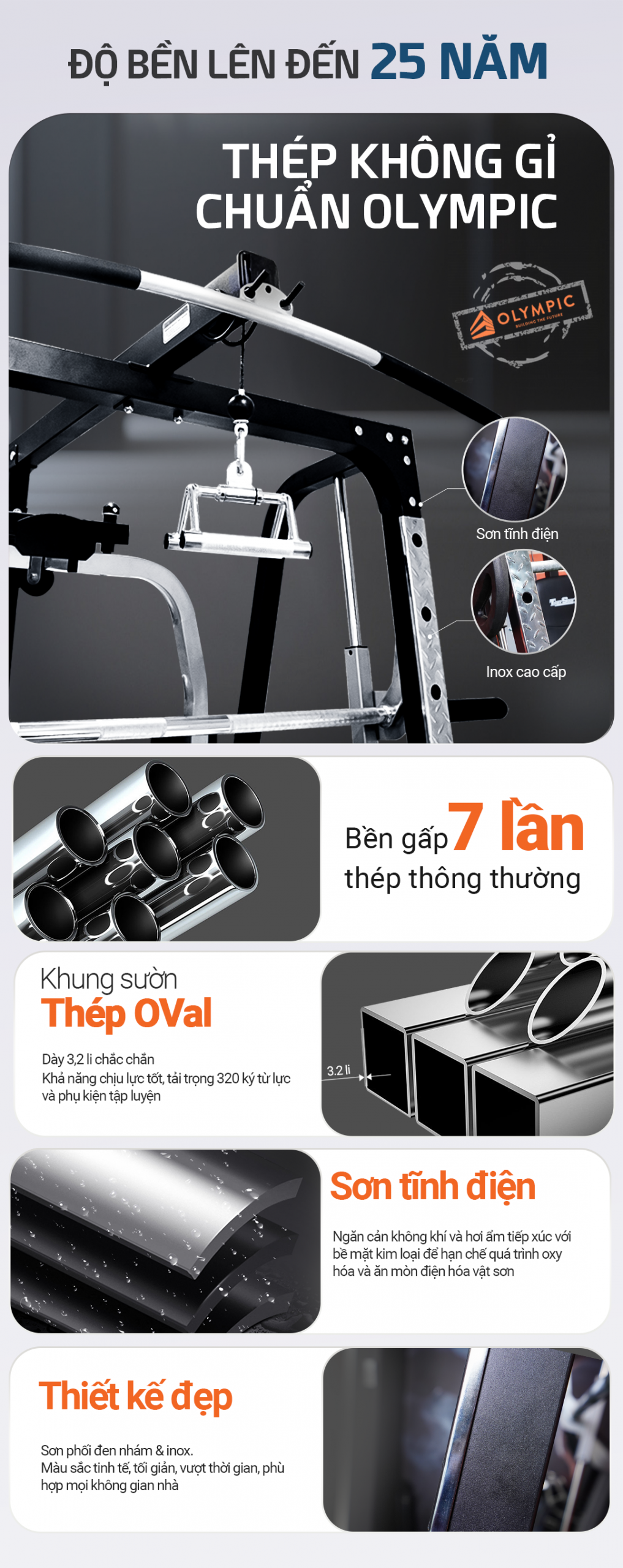 Giàn tạ đa năng Tiger Sport TGH-998 12