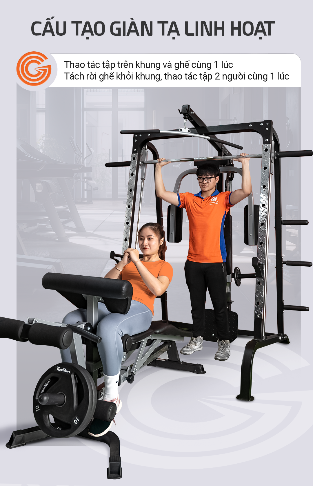 Giàn tạ đa năng Tiger Sport TGH-998 19