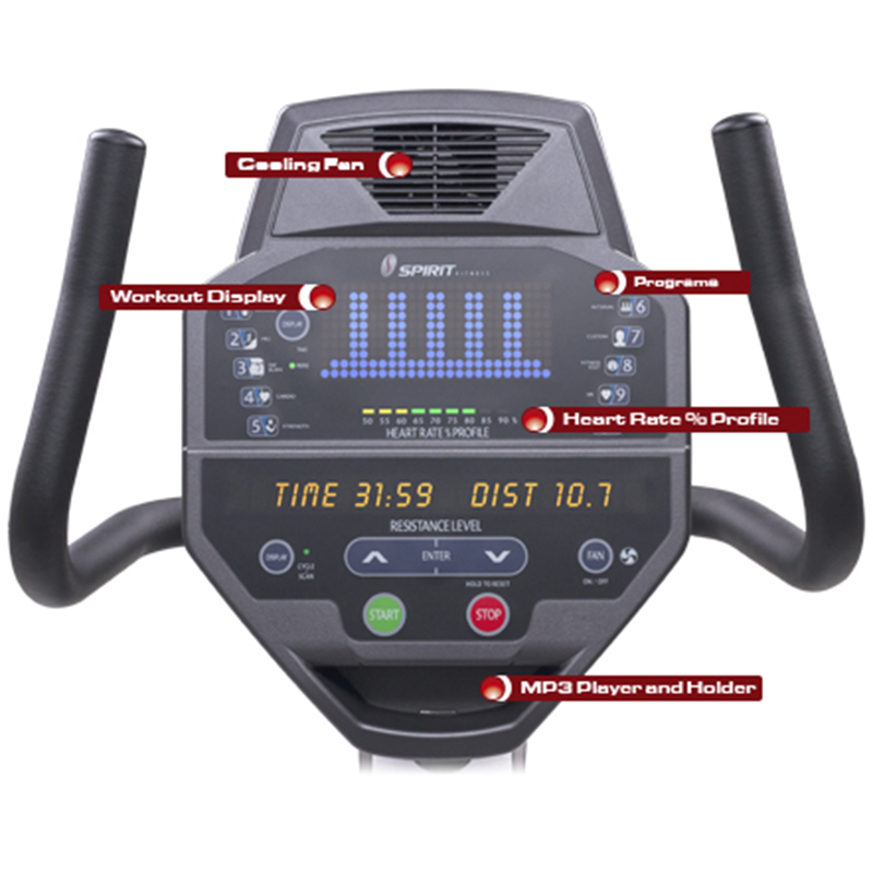 Xe đạp tập cao cấp Spirit CR-800 4 Xe đạp tập cao cấp Spirit CR-800 6