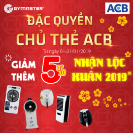 ĐẶC QUYỀN CHỦ THẺ ACB TẠI GYMASTER STORE 2
