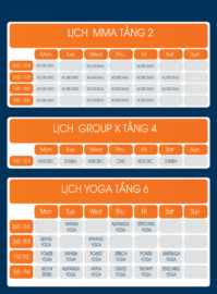LỊCH TẬP LUYỆN THÁNG 12 TẠI GYMASTER 20