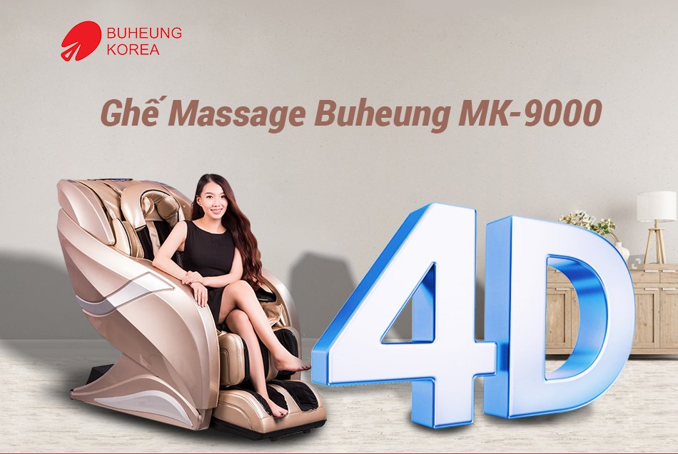 Ghế Massage 4D Rose Royal Buheung MK-9000 8