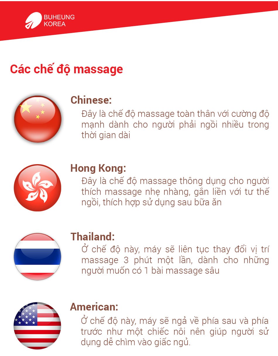 Ghế Massage 4D Rose Royal Buheung MK-9000 14