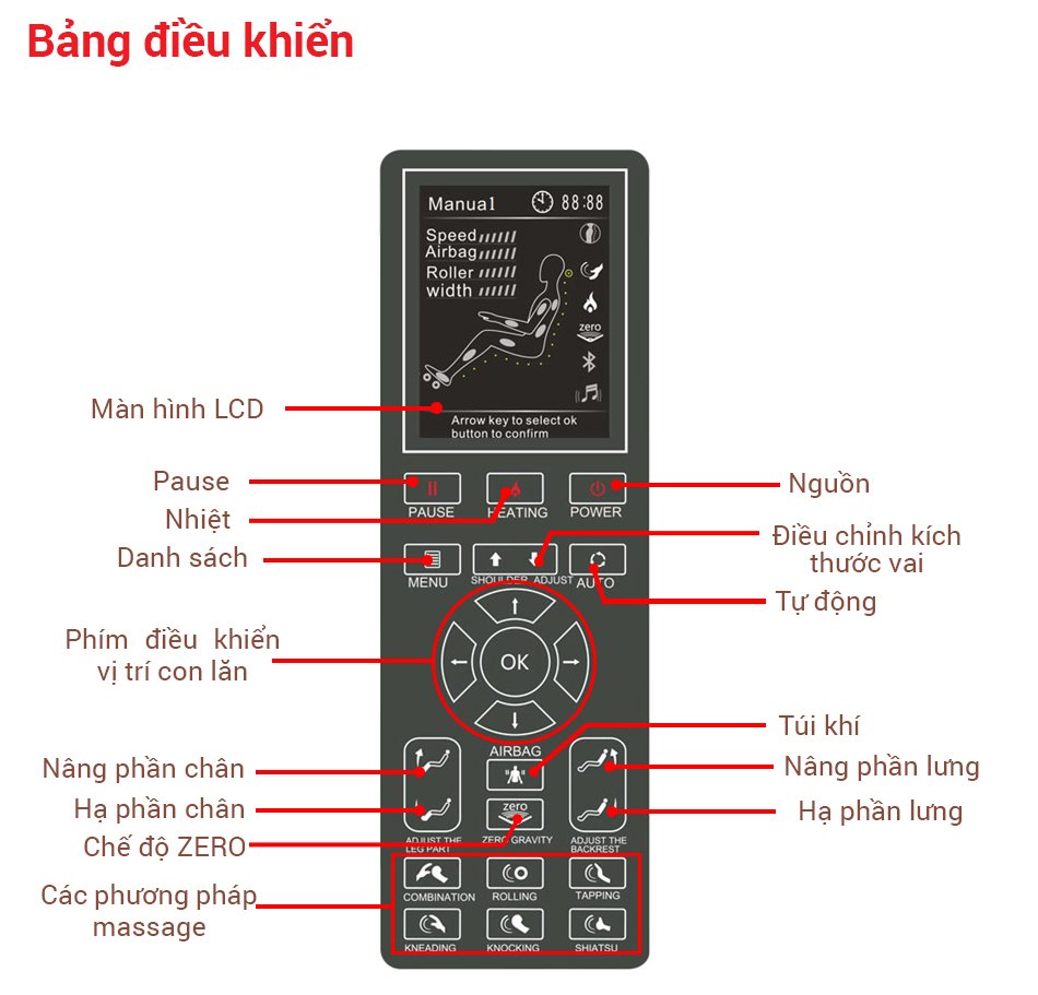 Ghế Massage 4D Rose Royal Buheung MK-9000 16