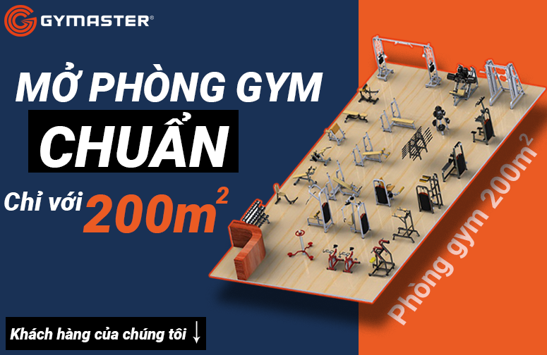 Diện tích mở phòng gym bao nhiêu là phù hợp. 3