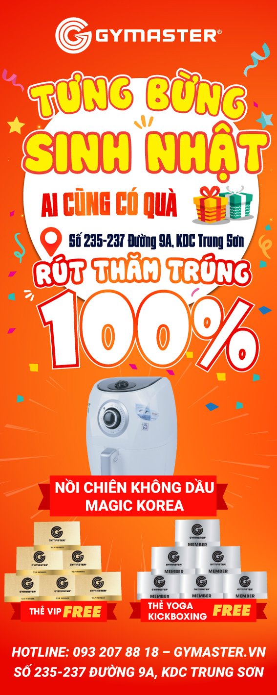 Tưng Bừng Sinh Nhật Vạn Lời Tri Ân tại Gymaster 2