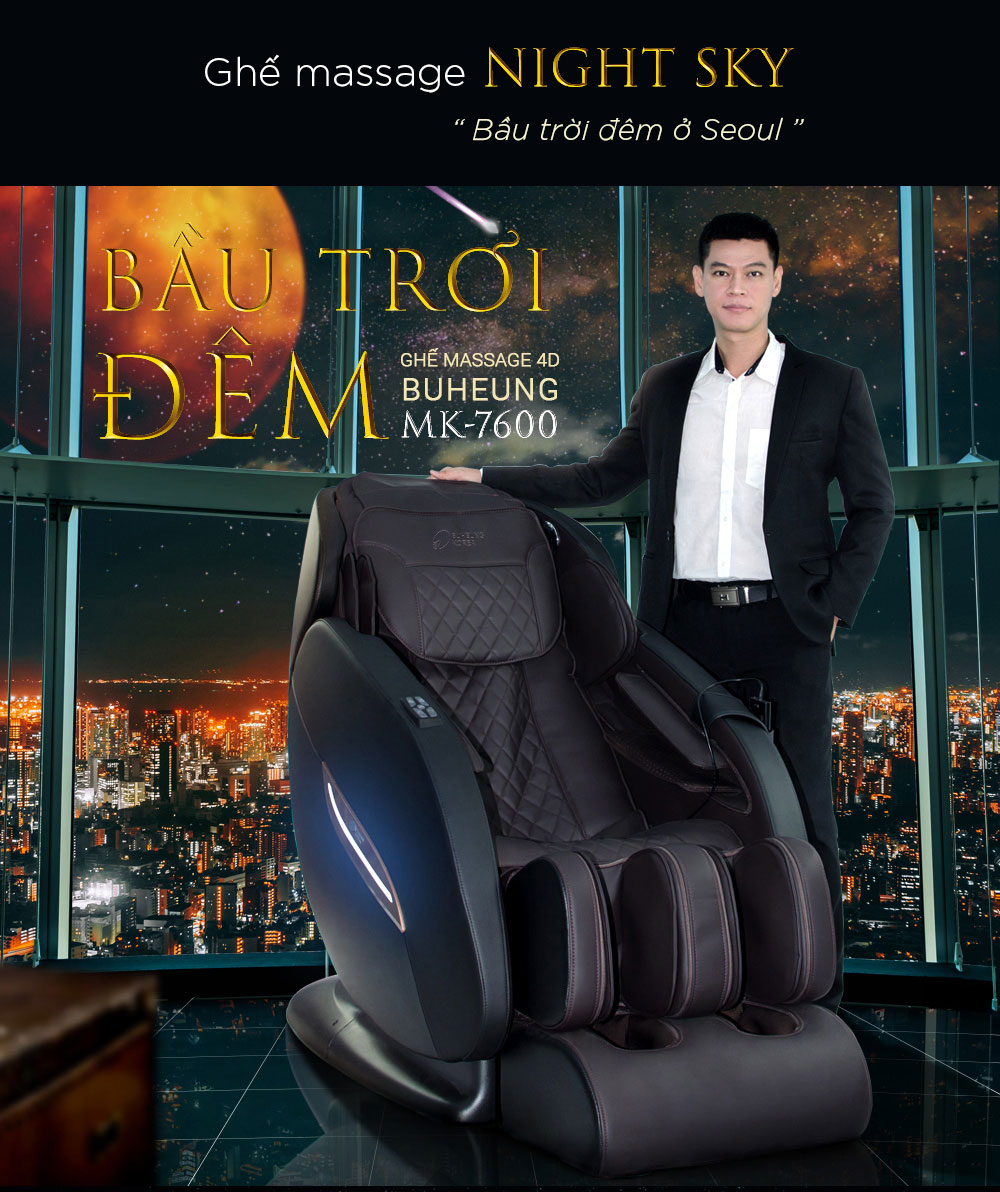 Ghế Massage 4D Night Sky Buheung MK-7600
