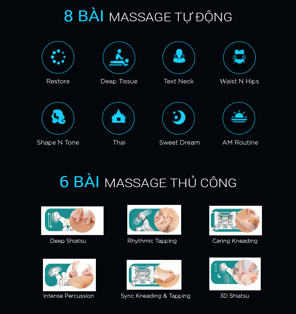 Ghế Massage 4D Night Sky Buheung MK-7600