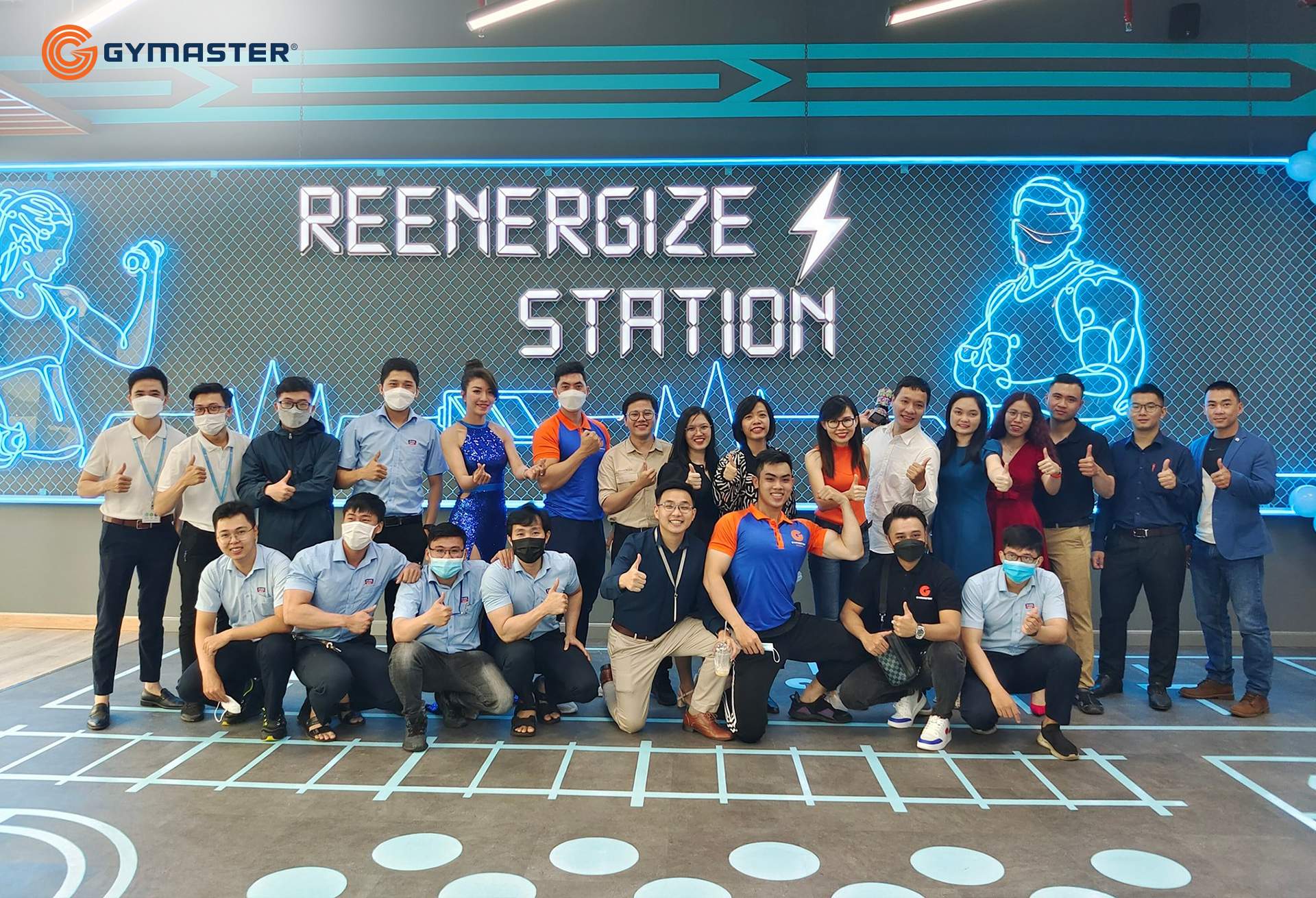 setup phòng gym tập đoàn ree