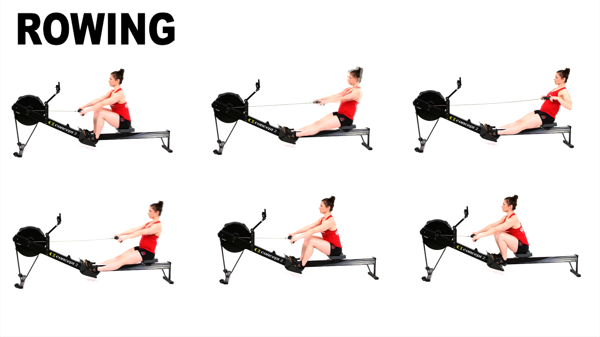 sử dụng máy tập chèo thuyền