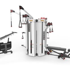 Lat pulldown -High row & Shoulder press-Chest press & Ab-Bicep Máy khối kéo cáp đa năng TGP-718