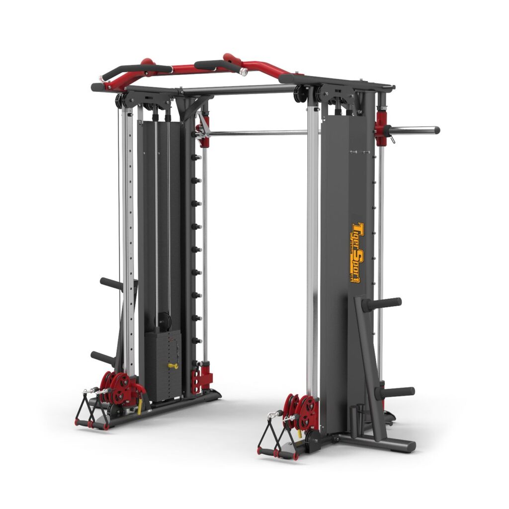 Functional Gym （Smith+Cable cross) Khung gánh tạ có trợ lực kết hợp cáp TGP-950