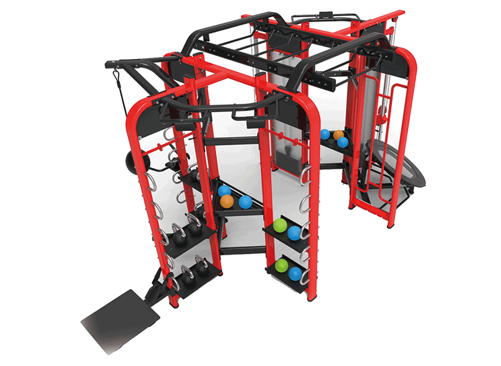 Synergy 360 (6 gates) with whole set of accessories Giàn tập đa năng 6 mặt Tiger Sport TM-E360-B 2 Synergy 360 (6 gates) with whole set of accessories Giàn tập đa năng 6 mặt Tiger Sport TM-E360-B