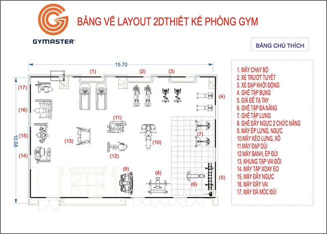 Setup Phòng Gym 85