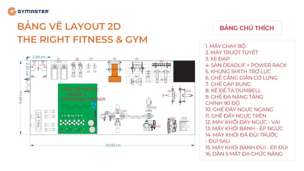 TƯ VẤN SET UP PHÒNG GYM THE RIGHT FITNESS & GYM HÀ NỘI 8