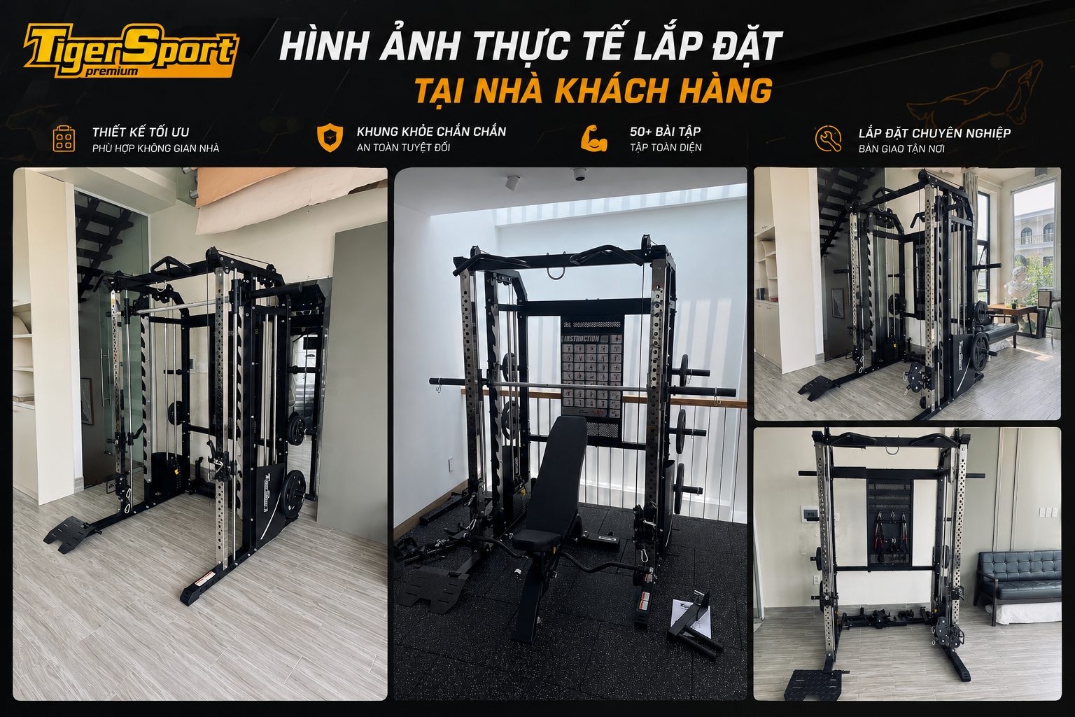 GIÀN TẠ ĐA NĂNG TIGER SPORT TGH-X3 16 GIÀN TẠ ĐA NĂNG TIGER SPORT TGH-X3 20