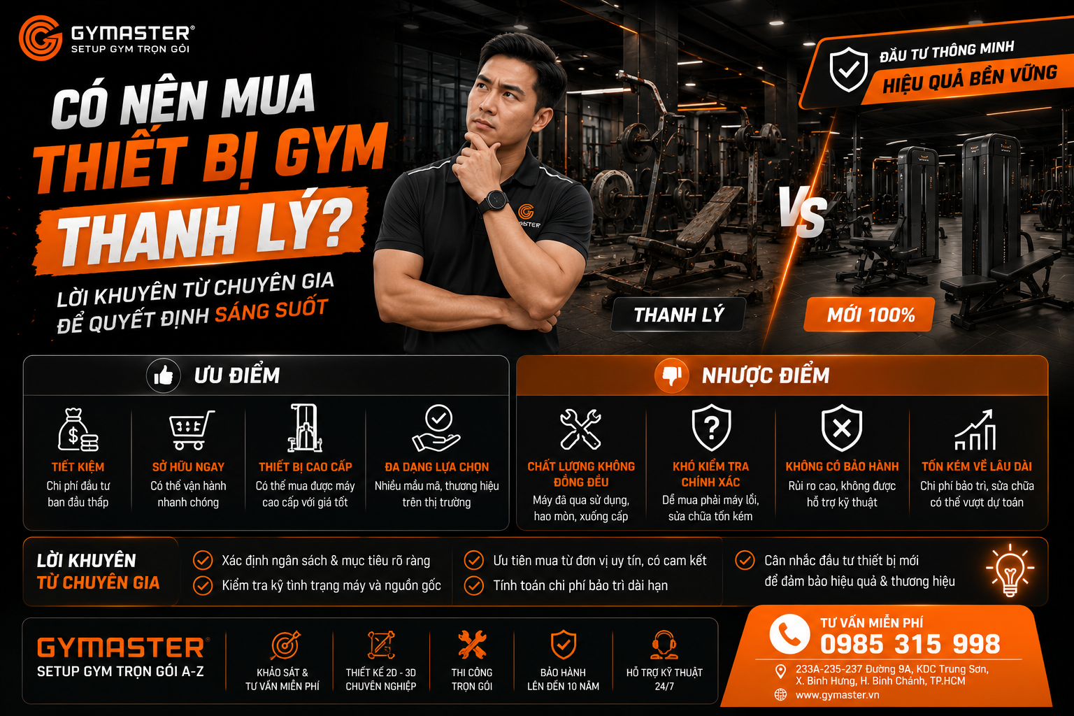 Có Nên Mua Thiết Bị Gym Thanh Lý? Lời Khuyên Từ Chuyên Gia Để Quyết Định Sáng Suốt 1 Có Nên Mua Thiết Bị Gym Thanh Lý? Lời Khuyên Từ Chuyên Gia Để Quyết Định Sáng Suốt 1