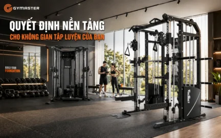 Hình ảnh Home Gym hoặc PT Studio hiện đại với Functional Trainer và giàn tạ đa năng Tiger Sport, không gian tập luyện chuyên nghiệp.