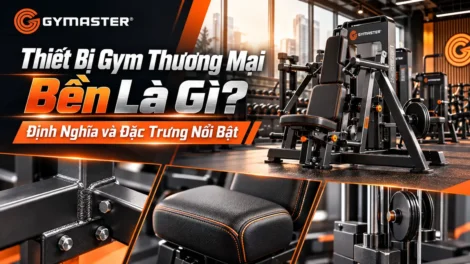 Infographic so sánh chi tiết đặc điểm độ bền vượt trội của thiết bị gym thương mại và thiết bị gym dân dụng.