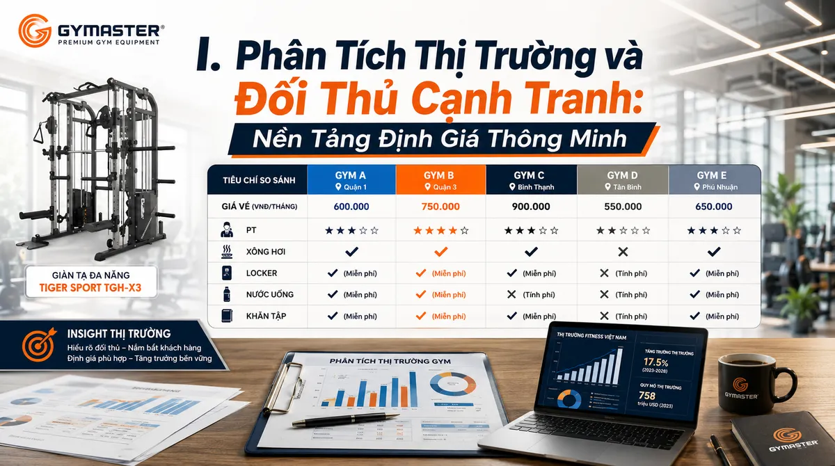 Cách Định Giá Vé Phòng Gym Hiệu Quả: Bí Quyết Tối Ưu Lợi Nhuận & Thu Hút Hội Viên 2