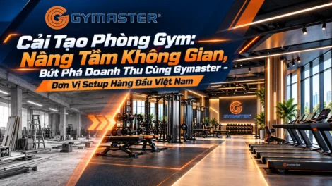 Hình ảnh so sánh phòng gym trước và sau cải tạo, thể hiện rõ sự nâng cấp không gian tập luyện hiện đại, tiện nghi và thu hút, tăng trải nghiệm cho hội viên, được thực hiện bởi Gymaster.